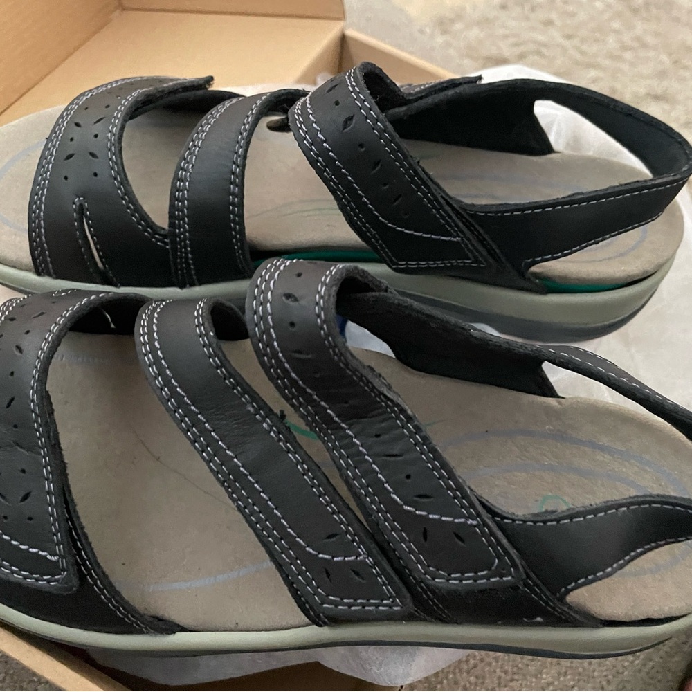 Orthofeet Naxos sandal in black size 9